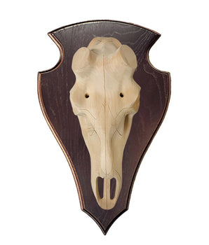 Deer wooden skull