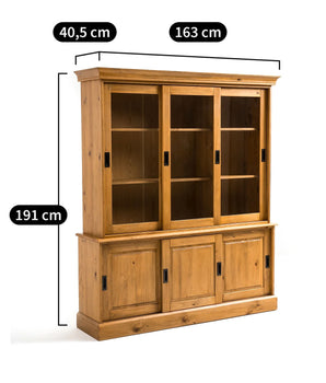 Solid pine wood cabinet